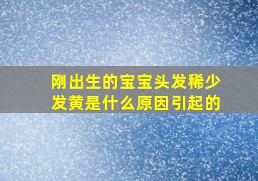 刚出生的宝宝头发稀少发黄是什么原因引起的