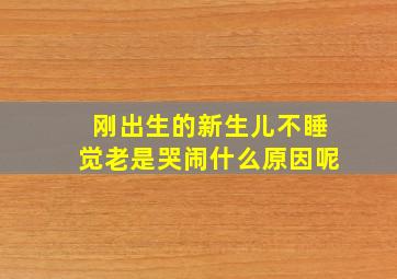 刚出生的新生儿不睡觉老是哭闹什么原因呢