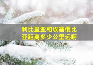 利比里亚和埃塞俄比亚距离多少公里远啊