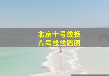 北京十号线换八号线线路图