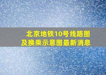 北京地铁10号线路图及换乘示意图最新消息