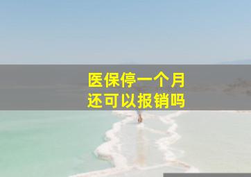 医保停一个月还可以报销吗