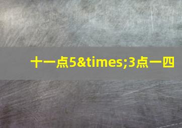 十一点5×3点一四