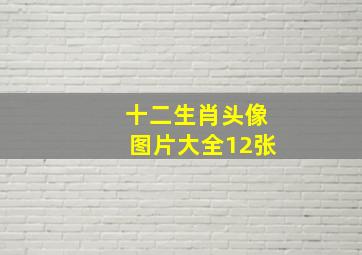 十二生肖头像图片大全12张