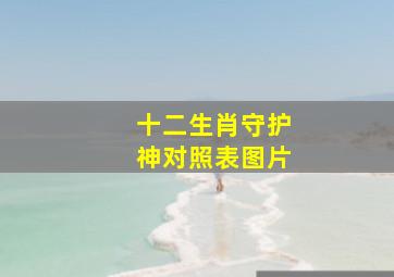 十二生肖守护神对照表图片