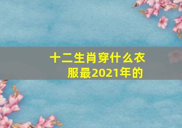 十二生肖穿什么衣服最2021年的