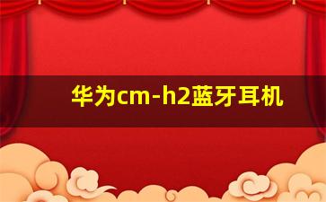 华为cm-h2蓝牙耳机