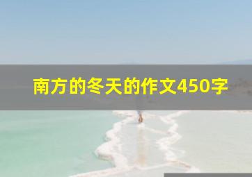 南方的冬天的作文450字