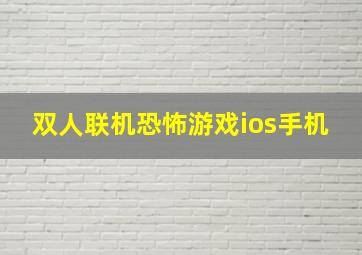 双人联机恐怖游戏ios手机