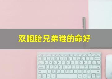 双胞胎兄弟谁的命好