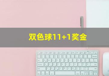 双色球11+1奖金