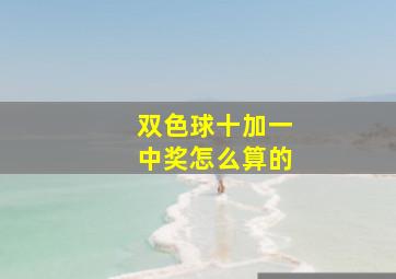 双色球十加一中奖怎么算的