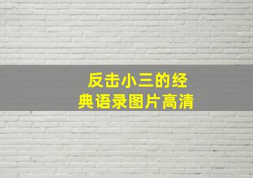 反击小三的经典语录图片高清