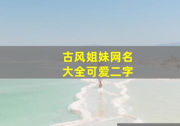 古风姐妹网名大全可爱二字