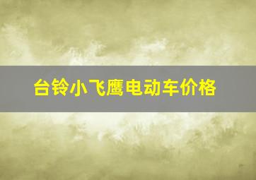 台铃小飞鹰电动车价格