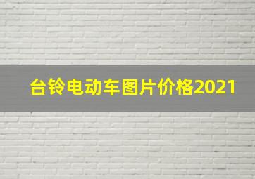 台铃电动车图片价格2021