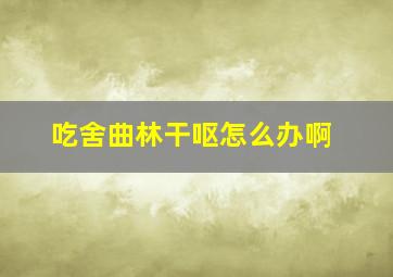 吃舍曲林干呕怎么办啊