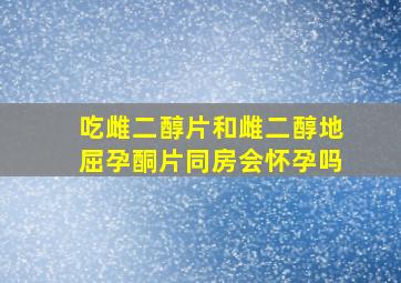 吃雌二醇片和雌二醇地屈孕酮片同房会怀孕吗