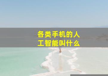 各类手机的人工智能叫什么