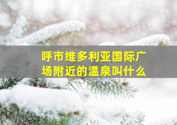 呼市维多利亚国际广场附近的温泉叫什么