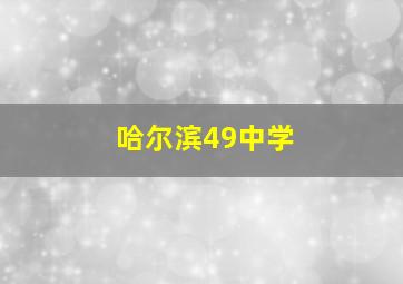 哈尔滨49中学