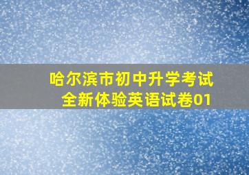 哈尔滨市初中升学考试全新体验英语试卷01