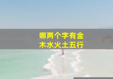 哪两个字有金木水火土五行