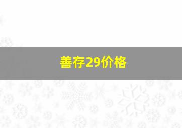 善存29价格