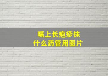 嘴上长疱疹抹什么药管用图片