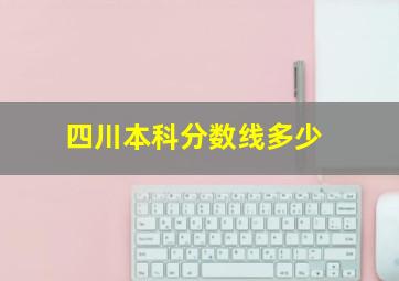 四川本科分数线多少