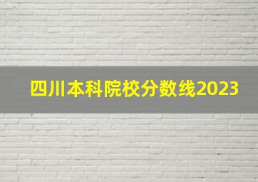 四川本科院校分数线2023