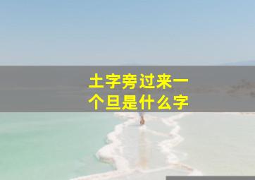 土字旁过来一个旦是什么字