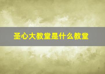 圣心大教堂是什么教堂