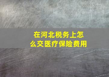 在河北税务上怎么交医疗保险费用