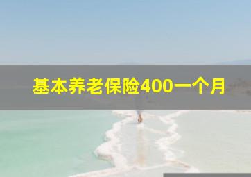 基本养老保险400一个月