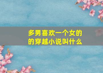 多男喜欢一个女的的穿越小说叫什么