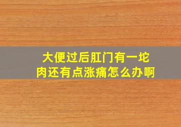 大便过后肛门有一坨肉还有点涨痛怎么办啊