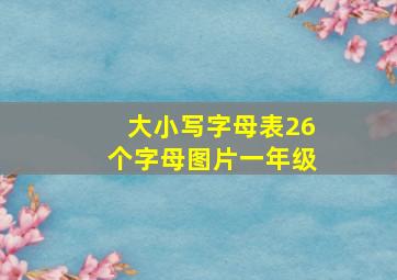 大小写字母表26个字母图片一年级