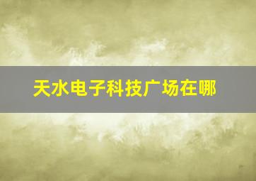 天水电子科技广场在哪