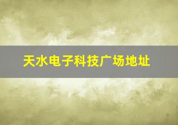 天水电子科技广场地址