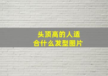 头顶高的人适合什么发型图片