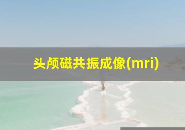 头颅磁共振成像(mri)