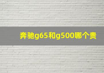 奔驰g65和g500哪个贵