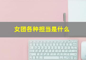 女团各种担当是什么