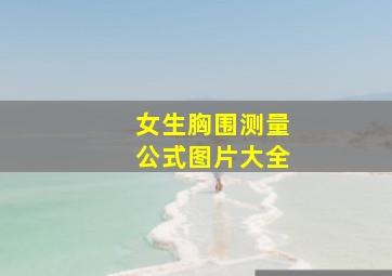 女生胸围测量公式图片大全