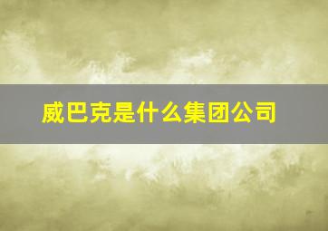 威巴克是什么集团公司