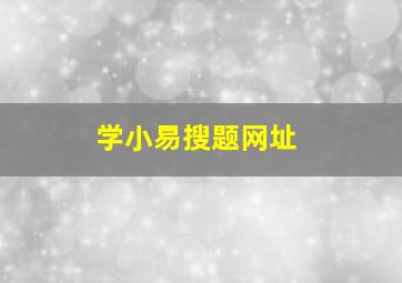 学小易搜题网址