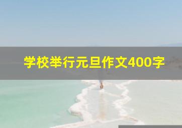 学校举行元旦作文400字