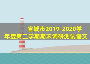 宣城市2019-2020学年度第二学期期末调研测试语文