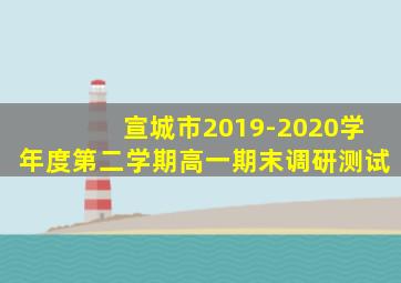 宣城市2019-2020学年度第二学期高一期末调研测试